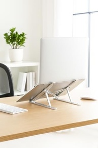 Suporte Ergonômico para Notebook e Tablet em Alumínio – 6 Níveis de Ajuste, Dobrável e Portátil com Estojo - imagem 4