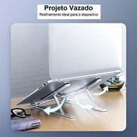 Suporte Ergonômico em Alumínio Ajustável para Notebook e MacBook | Conforto e Ventilação - imagem 3