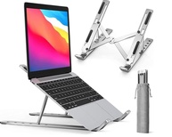 Suporte para Notebook de Alumínio Dobrável Premium com Ajuste Ergonômico em 6 Níveis | Compatível com Tablets e Notebooks até 17" + Estojo Incluso - imagem 1