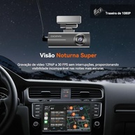 DDPAI N1 Dual Dash Cam: Visão Dupla 1296P+1080P, WiFi, Supercapacitor e Visão Noturna 24h - imagem 4