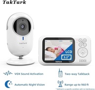 Babá Eletrônica TakTark 3.2" com Visão Noturna, Áudio 2 Vias e Segurança Total - imagem 3