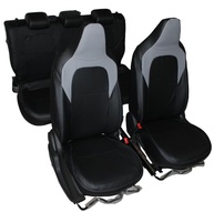 Capa de Banco em Couro Ecológico para Novo Onix 2020-2024 - Preto com Cinza | Ajuste Perfeito - imagem 1