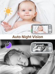 Babá Eletrônica TakTark 5" HD 720P com Tela, Sem Wi-Fi - Segurança Total e Visão Noturna para Novos Pais - imagem 5