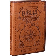 Bíblia das Descobertas para Adolescentes NTLH - Capa Couro Sintético Marrom Claro | SBB - imagem 2