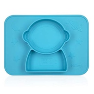 Pratinho de Silicone com Divisórias Azul - Nuby | Seguro, Flexível e Fácil de Limpar - imagem 3