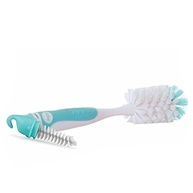 Escova 2 em 1 Nûby para Bico e Mamadeira com Gancho Azul - Limpeza Completa e Prática - imagem 2