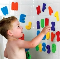 Brinquedo de Banho Educativo Letras e Números - Buba Colorido - imagem 3