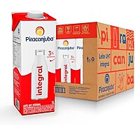 Leite Integral Piracanjuba: Pack 12L - Sabor Puro e Nutrição - imagem 1