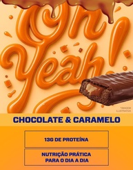 3VS Nutrition Barra de Proteína 45g Oh Yeah Sabor Chocolate & Caramelo - Caixa C/ 12 - imagem 3