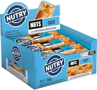 Nutry Barra de Nuts Coco 25g - Display Com 12 Unidades - Com Castanhas Brasileiras, Amêndoas e Coco em Flocos - imagem 2