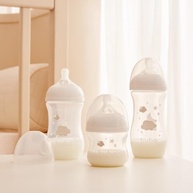 Kit 3 Mamadeiras Easy Flow Nuvem Rosa 120/270/330ml - Sistema Anticólico Buba - imagem 3