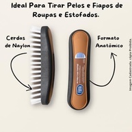 Escova de Limpeza Multiuso para Roupas e Estofados - Remove Pêlos e Fiapos com Cerdas de Nylon - imagem 4