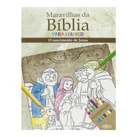 Livro de Colorir Bíblico: O Nascimento de Jesus - Desperte a Criatividade e a Fé! - imagem 1