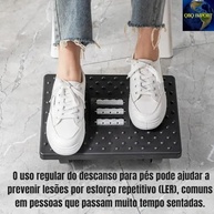 Apoio para Pés Ergonômico com Massagem e Rotação 180° - Alívio e Conforto para o Trabalho - imagem 4