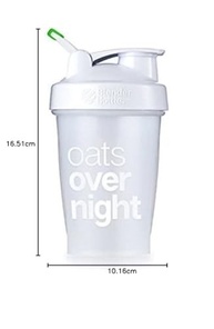 Oats Overnight BlenderBottle - Personalizado para Aveia Noturna - Sem Batedor - Linha de Enchimento de Leite - Transparente/Branco/Verde - 590 ml Loop Top - imagem 4