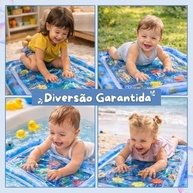 Tapete de Água Inflável para Bebês - Estimulação Sensorial Oceânica com Design à Prova de Vazamento - imagem 4