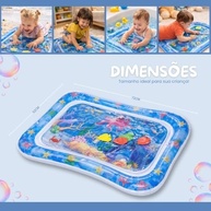 Tapete de Água Inflável para Bebês - Estimulação Sensorial Oceânica com Design à Prova de Vazamento - imagem 3