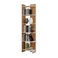 Estante Livreiro Multiuso Moderna - 5 Prateleiras para Casa e Escritório | Design Versátil Off White - imagem 1