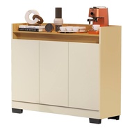 Rack Aparador com 3 Portas para Sala, Escritório ou Cozinha - Design Retro Moderno OffWhite/Nature - imagem 1