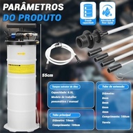 Bomba Extratora de Óleo 6.5L Manual e Pneumática para Automotivo - imagem 3