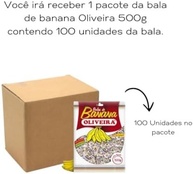 Bala de Banana Oliveira 500g - imagem 1