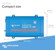 Inversor Solar Off-Grid Victron Phoenix 500VA 12V - Onda Senoidal Pura para Cargas Difíceis - imagem 4