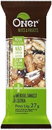 Oner Barra De Amêndoa Com Damasco E Linhaça - imagem 3