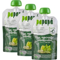 Kit 3 Papinhas Orgânicas Pera, Espinafre e Abobrinha 100g - Papapá | Alimentação Saudável para Bebês - imagem 1