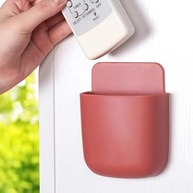 Suporte de Parede Autoadesivo para Controle Remoto e Organização de Pequenos Itens | Caixa Prática para Casa e Escritório - imagem 2