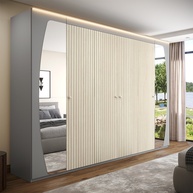 Guarda Roupa Casal Ripado: Elegância e Organização - imagem 2