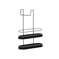 Porta Shampoo Duplo de Box Wave Preto - Organização Moderna e Prática para Banheiro - imagem 2
