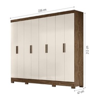 Guarda-Roupas Casal 8 Portas Diplomata Castanho/Baunilha - Organização e Estilo para seu Quarto - imagem 4