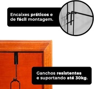 Sapateira de Porta ou Parede em Aço 21 Pares - 42 Divisórias | Organização Inteligente e Durabilidade - imagem 5