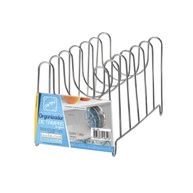Suporte Organizador de Tampas Cromado com 6 Divisórias - Arthi | Solução Inteligente para Cozinha e Organização - imagem 1