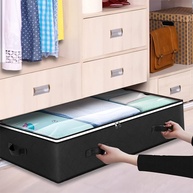 Organizador de Armazenamento Sob a Cama 90L com Janela Transparente e Alças Reforçadas - imagem 1