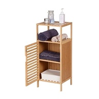 Armário de Bambu HEIMON 87cm - Organizador Multifuncional para Banheiro, Cozinha e Lavanderia - imagem 2