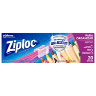 Ziploc Saco Hermético Organizador de Geladeira Tamanho Médio - 20 Unidades | Ultra Resistente e BPA Free - imagem 1