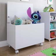 Baú Infantil com Rodízios e Tampa - Organizador de Brinquedos Moderno e Prático - imagem 1