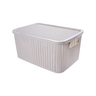 Caixa Organizadora 14L com Tampa Trama - Plasútil | Organize com Estilo e Segurança - imagem 2