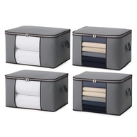 Kit com 4 Caixas Organizadoras Reforçadas com Visor Transparente - Ideal para Closet e Viagens - imagem 1
