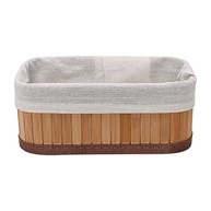 Jogo de 3 Cestos Organizadores de Bambu Bege - Design Elegante para Casa e Banheiro - imagem 5