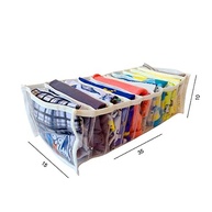 KIT 12 Colmeias Essenciais Baby - Organizadores de Gavetas 4P + 4M + 4G em Plástico Cristal com Viés Branco - imagem 4