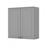 Armário Aéreo Moderno 2 Portas 80cm Cinza - Henn | Organize com Estilo - imagem 4