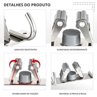 Suporte de Vassoura Aço Inox com 9 Acessórios - Organize sua Casa com Estilo e Segurança - imagem 4