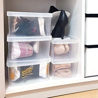 Conjunto de 6 Caixas Plásticas Transparentes para Sapatos - Organize sua Coleção com Estilo - imagem 3