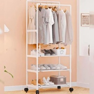 Arara de Roupas Dupla com Prateleiras - Organize com Estilo e Praticidade - imagem 3
