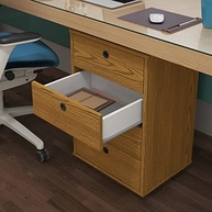 Gaveteiro Classic Freijó 4 Gavetas - Organize seu Escritório com Estilo e Praticidade - imagem 4