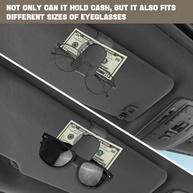 Suporte Magnético de Couro para Óculos de Sol no Carro | Organize Seu Interior - imagem 5