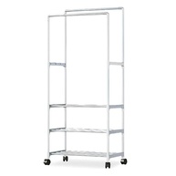 Arara de Roupas Dupla com Prateleiras - Organize com Estilo e Praticidade - imagem 2