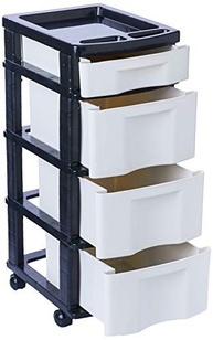Gaveteiro Plástico 4 Gavetas com Rodízios - Organize com Estilo e Praticidade - imagem 5